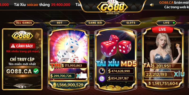 Vì sao nên trải nghiệm các game đỉnh cao tại Go88?